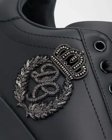 Dolce & Gabbana Men's Portofino Light Strobel Calfskin Low-Top Sneakers | Thumbnail 2 Dolce & Gabbana Men's Portofino Light Strobel Calfskin Low-Top Sneakers | Thumbnail 2