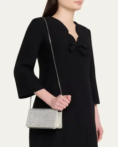 Valentino Garavani Crystal VLogo Clutch Bag | Thumbnail 2 Valentino Garavani Crystal VLogo Clutch Bag | Thumbnail 2