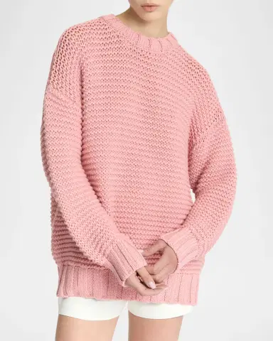 Malo Emma Cashmere Chainette Knit Crewneck Sweater | Thumbnail 3 Malo Emma Cashmere Chainette Knit Crewneck Sweater | Thumbnail 3