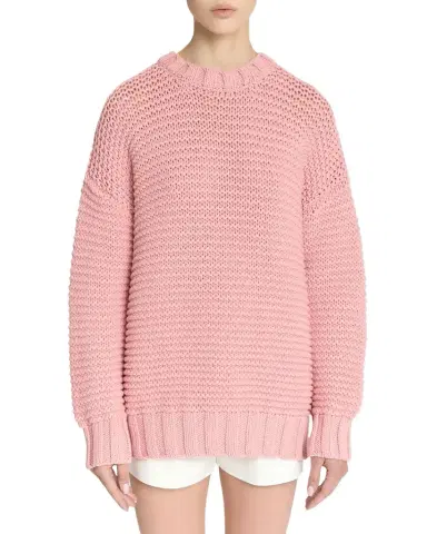 Malo Emma Cashmere Chainette Knit Crewneck Sweater | Thumbnail 1 Malo Emma Cashmere Chainette Knit Crewneck Sweater | Thumbnail 1