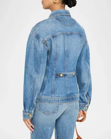 Ulla Johnson Naomi Lace-Up Denim Jacket | Thumbnail 2