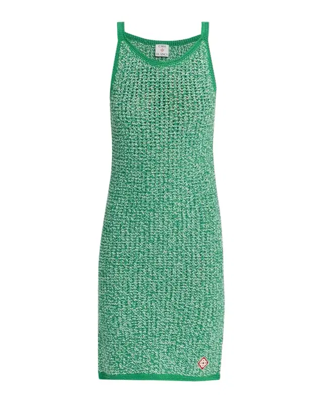 Mouline Knit Sleeveless Mini Dress