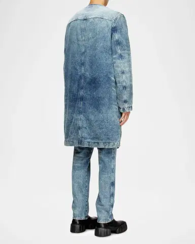 Diesel en's Long Denim Jacket | Thumbnail 2