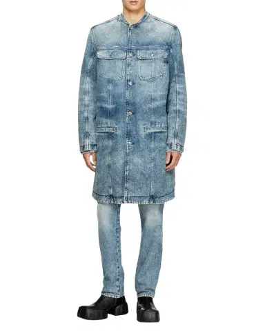 Diesel en's Long Denim Jacket | Thumbnail 1
