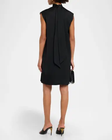 Joseph Sandy Pleated Sleeveless Crepe Mini Dress | Thumbnail 2 Joseph Sandy Pleated Sleeveless Crepe Mini Dress | Thumbnail 2