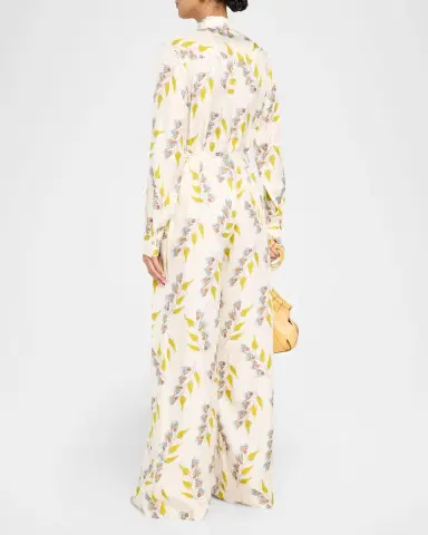 Ulla Johnson Bricolage Printed Wide-Leg Silk Jumpsuit | Thumbnail 2 Ulla Johnson Bricolage Printed Wide-Leg Silk Jumpsuit | Thumbnail 2