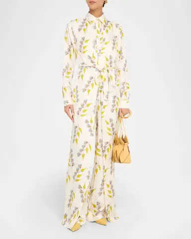 Ulla Johnson Bricolage Printed Wide-Leg Silk Jumpsuit | Thumbnail 3 Ulla Johnson Bricolage Printed Wide-Leg Silk Jumpsuit | Thumbnail 3