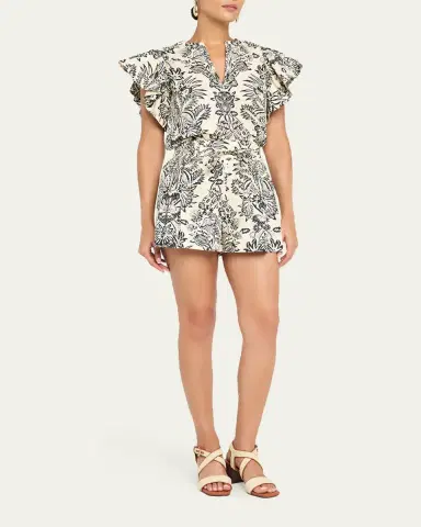 Ulla Johnson Rowan Belted Cotton Shorts | Thumbnail 2 Ulla Johnson Rowan Belted Cotton Shorts | Thumbnail 2