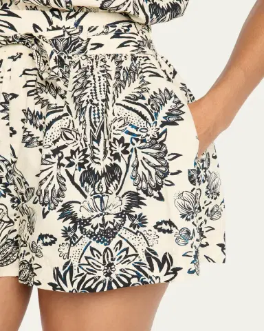 Ulla Johnson Rowan Belted Cotton Shorts | Thumbnail 5 Ulla Johnson Rowan Belted Cotton Shorts | Thumbnail 5