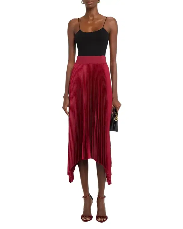 Ade Plisse Handkerchief Midi Skirt