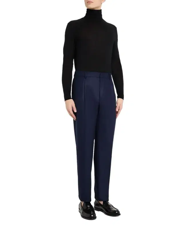Men 's Relaxed Wool-Blend Trousers