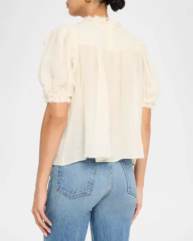 Ulla Johnson Karlyn Puff-Sleeve Top | Thumbnail 2 Ulla Johnson Karlyn Puff-Sleeve Top | Thumbnail 2