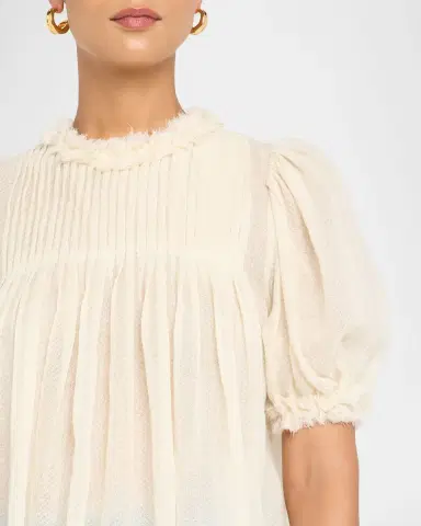 Ulla Johnson Karlyn Puff-Sleeve Top | Thumbnail 4 Ulla Johnson Karlyn Puff-Sleeve Top | Thumbnail 4