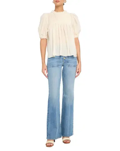 Ulla Johnson Karlyn Puff-Sleeve Top | Thumbnail 1 Ulla Johnson Karlyn Puff-Sleeve Top | Thumbnail 1