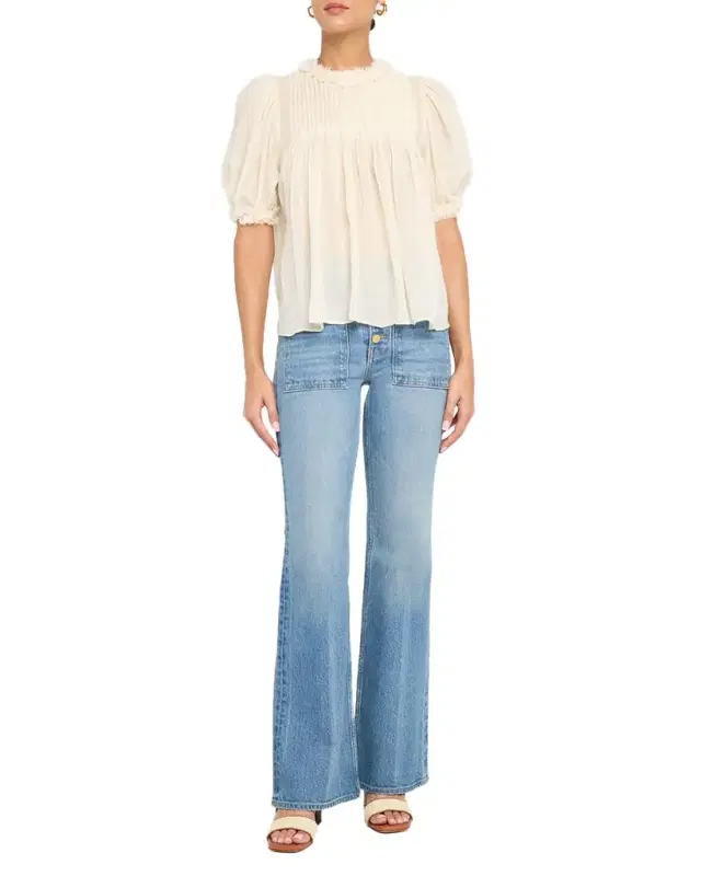 Karlyn Puff-Sleeve Top