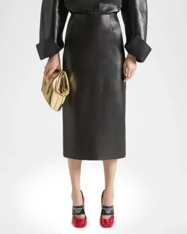 Givenchy Leather Midi Pencil Skirt | Thumbnail 2 Givenchy Leather Midi Pencil Skirt | Thumbnail 2
