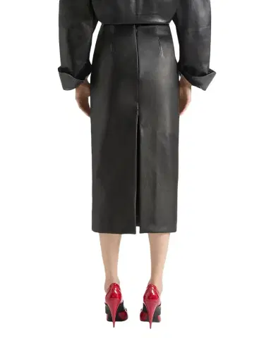 Givenchy Leather Midi Pencil Skirt | Thumbnail 1 Givenchy Leather Midi Pencil Skirt | Thumbnail 1