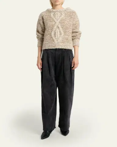 Isabel Marant Dorota Cable-Knit Sweater | Thumbnail 2