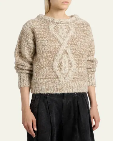 Isabel Marant Dorota Cable-Knit Sweater | Thumbnail 4