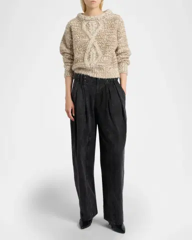 Isabel Marant Dorota Cable-Knit Sweater | Thumbnail 6
