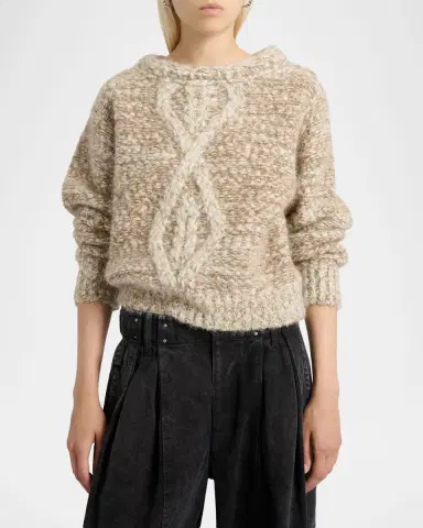 Isabel Marant Dorota Cable-Knit Sweater | Thumbnail 8