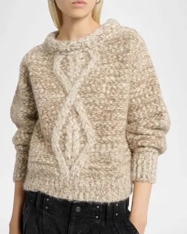 Isabel Marant Dorota Cable-Knit Sweater | Thumbnail 9
