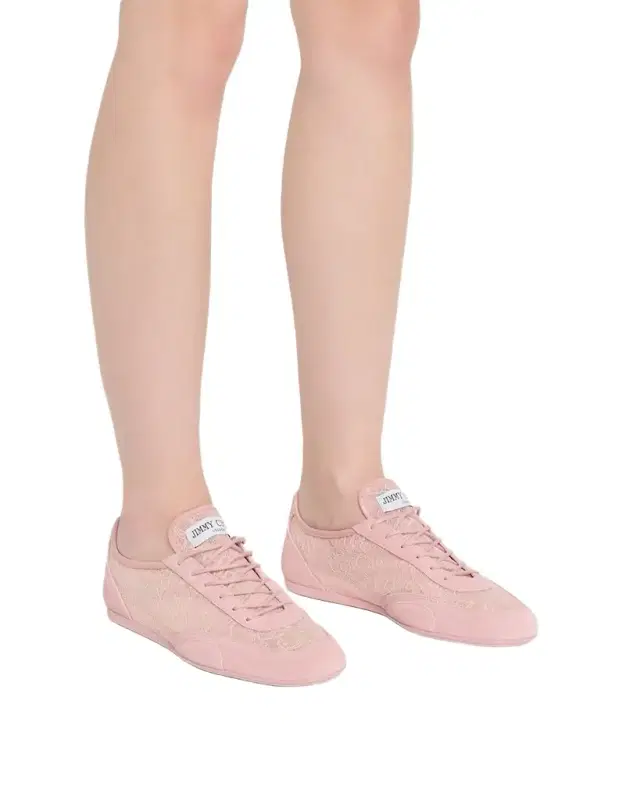Sunny Floral Lace and Suede Trainers