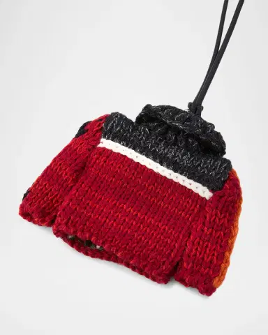 JW Anderson Houde Cardigan Knit Bag Charm | Thumbnail 3