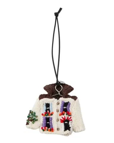 JW Anderson Houde Cardigan Knit Bag Charm | Thumbnail 1
