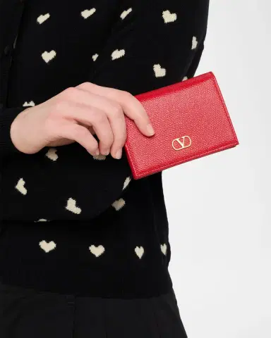 Valentino Garavani VLOGO Calfskin Flap Wallet | Thumbnail 2 Valentino Garavani VLOGO Calfskin Flap Wallet | Thumbnail 2