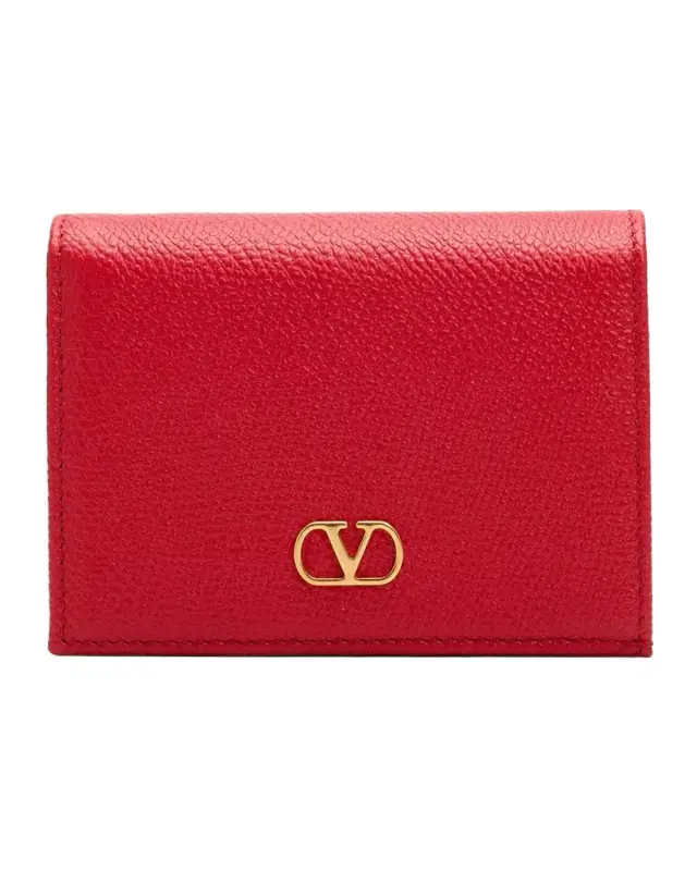 Valentino Garavani VLOGO Calfskin Flap Wallet
