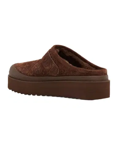 Tory Burch Mellow Shearling Platform T Monogram Mules | Thumbnail 1