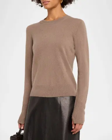 Joseph Crewneck Lightweight Cashmere Sweater | Thumbnail 3