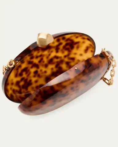 Cult Gaia Eviana Tortoise Acrylic Clutch Bag | Thumbnail 3 Cult Gaia Eviana Tortoise Acrylic Clutch Bag | Thumbnail 3