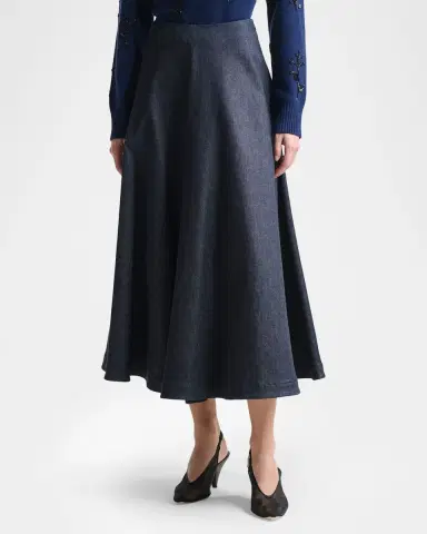 Altuzarra Varda A-Line Denim Skirt | Thumbnail 4