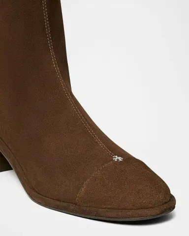 Tory Burch Cap-Toe Suede Ankle Boots | Thumbnail 2 Tory Burch Cap-Toe Suede Ankle Boots | Thumbnail 2