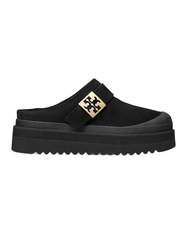 Mellow Shearling Platform Mules