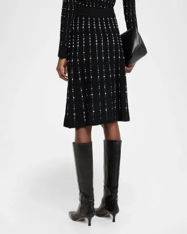 Joseph Fragmented Stripes A-Line Knit Skirt | Thumbnail 2 Joseph Fragmented Stripes A-Line Knit Skirt | Thumbnail 2