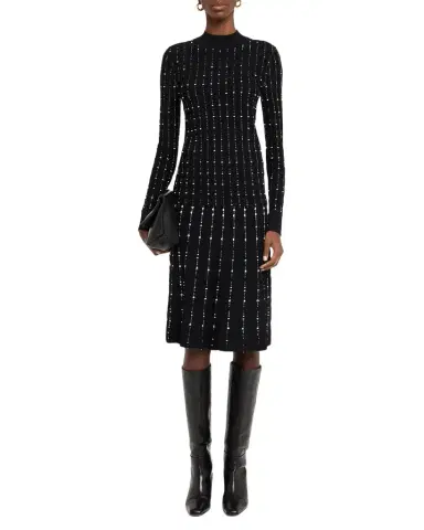 Joseph Fragmented Stripes A-Line Knit Skirt | Thumbnail 1 Joseph Fragmented Stripes A-Line Knit Skirt | Thumbnail 1