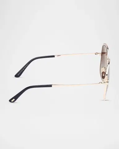 Tom Ford Sofia 57mm Metal Round Sunglasses | Thumbnail 3 Tom Ford Sofia 57mm Metal Round Sunglasses | Thumbnail 3