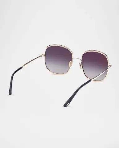 Tom Ford Sofia 57mm Metal Round Sunglasses | Thumbnail 4 Tom Ford Sofia 57mm Metal Round Sunglasses | Thumbnail 4