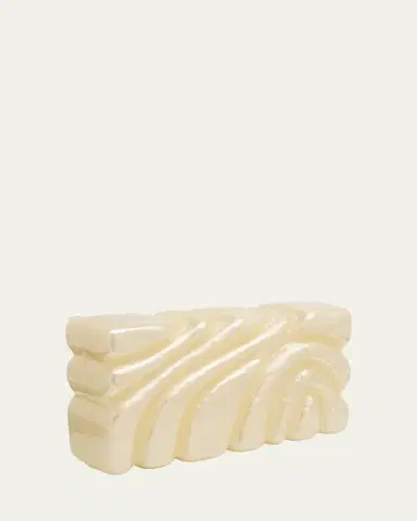 Cult Gaia Aura Sculptural Marbled Acrylic Clutch Bag | Thumbnail 2