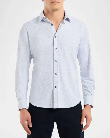 Robert Graham Men's Asterik Micro-Geometric Button-Down Shirt | Thumbnail 3 Robert Graham Men's Asterik Micro-Geometric Button-Down Shirt | Thumbnail 3