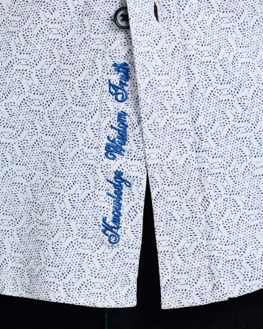 Robert Graham Men's Asterik Micro-Geometric Button-Down Shirt | Thumbnail 4 Robert Graham Men's Asterik Micro-Geometric Button-Down Shirt | Thumbnail 4