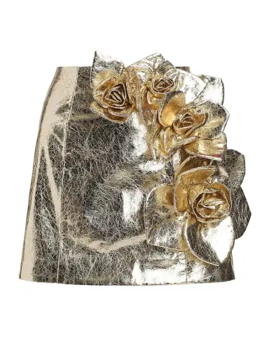 AKNVAS Aksel Metallic Faux Leather Mini Skirt | Thumbnail 1 AKNVAS Aksel Metallic Faux Leather Mini Skirt | Thumbnail 1