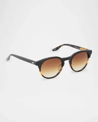BARTON PERREIRA Beckford 49mm Round Acetate Sunglasses | Thumbnail 2 BARTON PERREIRA Beckford 49mm Round Acetate Sunglasses | Thumbnail 2