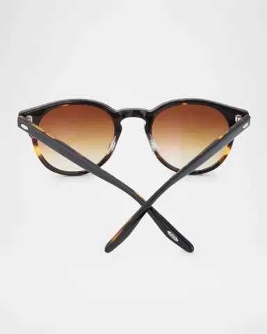 BARTON PERREIRA Beckford 49mm Round Acetate Sunglasses | Thumbnail 3 BARTON PERREIRA Beckford 49mm Round Acetate Sunglasses | Thumbnail 3