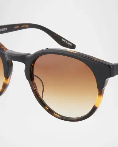BARTON PERREIRA Beckford 49mm Round Acetate Sunglasses | Thumbnail 4 BARTON PERREIRA Beckford 49mm Round Acetate Sunglasses | Thumbnail 4