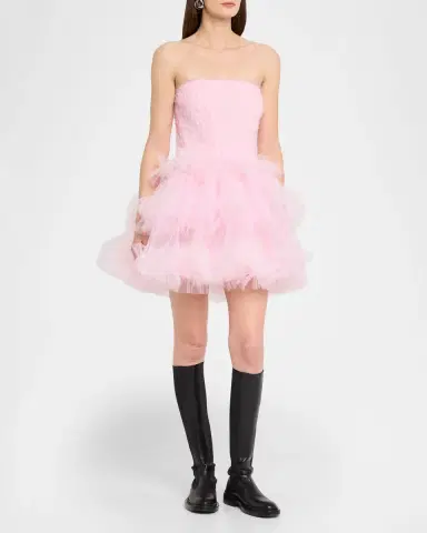 Aknvas Edel Strapless Cocktail Dress | Thumbnail 3