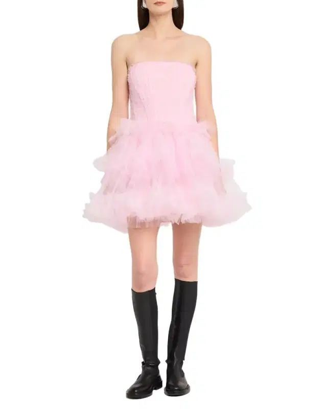 AKNVAS Edel Strapless Cocktail Dress
